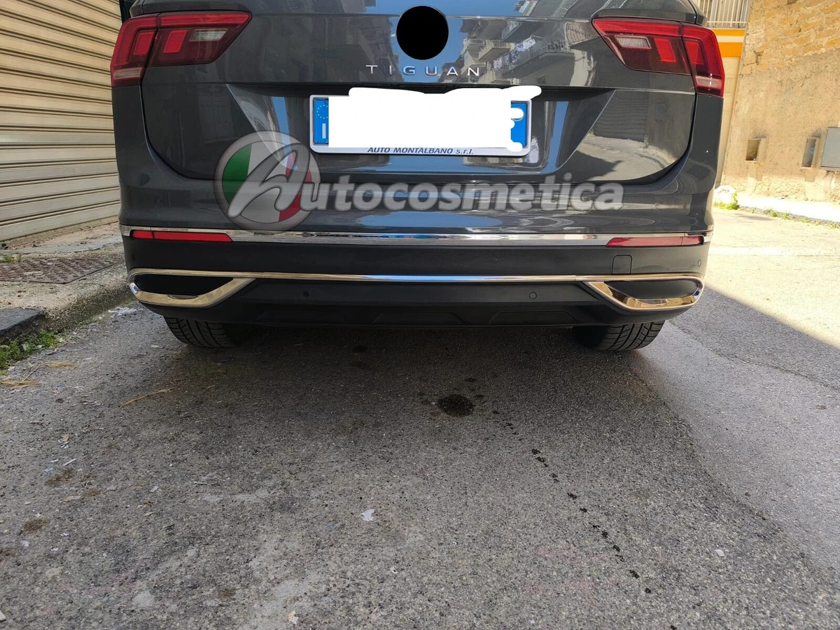 Abitacolo Protezione Paraurti Adatto A per VW Tiguan 1 5N Inossidabile