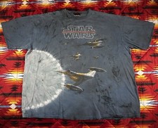Vintage 90s Star Wars Movie Promo Naboo Fighter Squadron All Over Print Shirt L