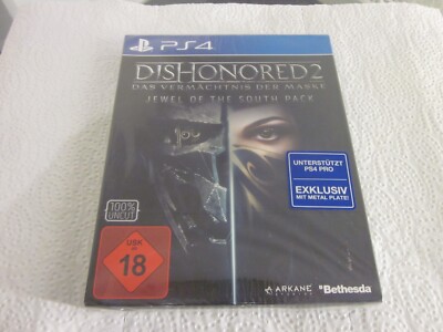 Dishonored 2 - PS-4  - Steelbox !! -  Vermächtnis der Maske !! -  Neu und OVP !!