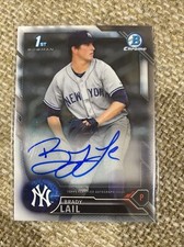 Brady Lail 2016 Bowman Chrome auto Yankees RC