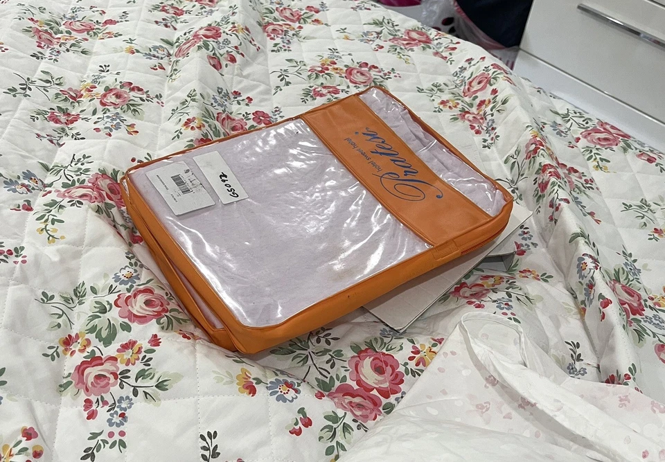 Pratesi Italia Nuevo 2 piezas King Shams 100% Lino Lavado Lila Foto 4 de 4