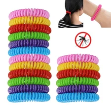 Anti Bug Insect Pest Repellent Bracelet Wrist Band Natural Protection 30 Pack