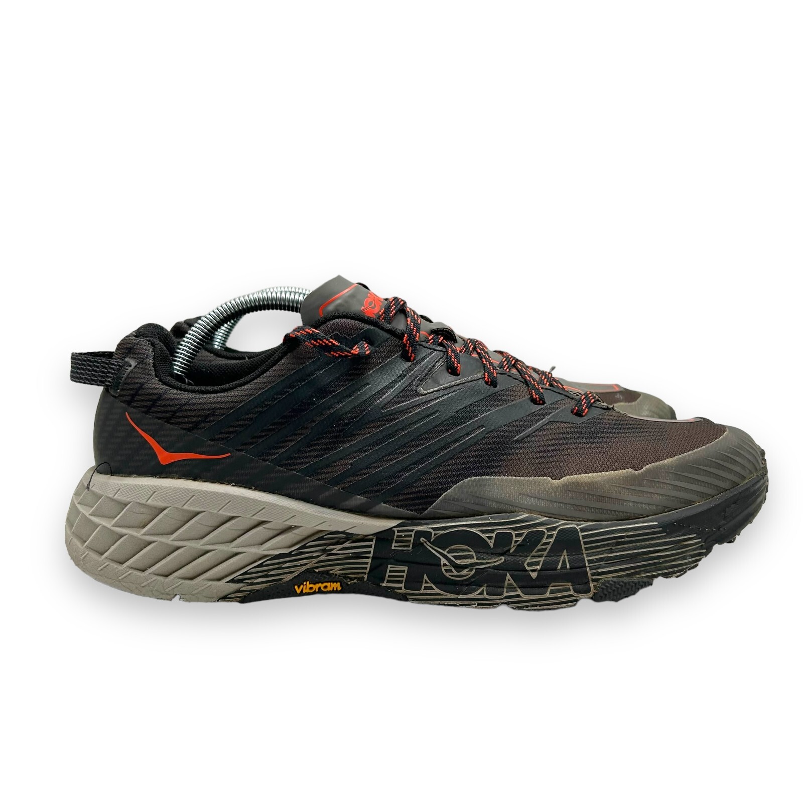 Zapatos deportivos Hoka One One Speedgoat 4 para hombre talla 11 EE. UU. 1106525 DGGA negros grises