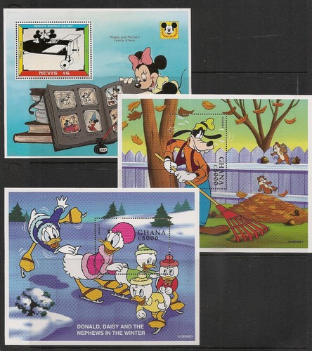 Disney 8 hojas de recuerdo DIFERENTES como nuevas nunca montadas - Imagen 2 de 3