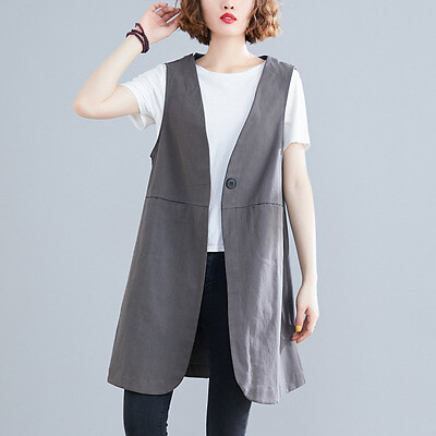 New Women Summer Sleeveless Vest Cotton 