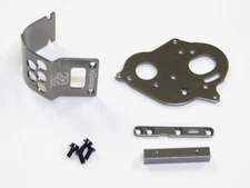NEW KYOSHO ULTIMA '87 WC Motor Plate & Guard Aluminum Gunmetal WORLDS KU9