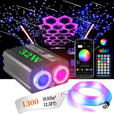 Auto/Home RGBW LED Sternenhimmel Twinkle Meteor Lichtfaser Glasfaser Optik 2-5M