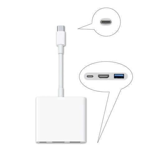 Apple USB Type-C Digital AV Multiport Adapter A2119 MUF82AM/A - 第 1/4 張圖片
