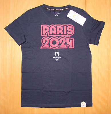 T-shirt Officiel Volontaires Jeux Olympiques Paris 2024 – Taille S – Neuf