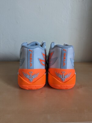 Puma Lamelo Ball MB.02 Gorange Platinum Gray Orange Sneakers  display picture 2