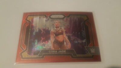 2024 WWE PANINI PRIZM CORA JADE RED PULSAR #'D /399 NXT FORMER CHAMPION