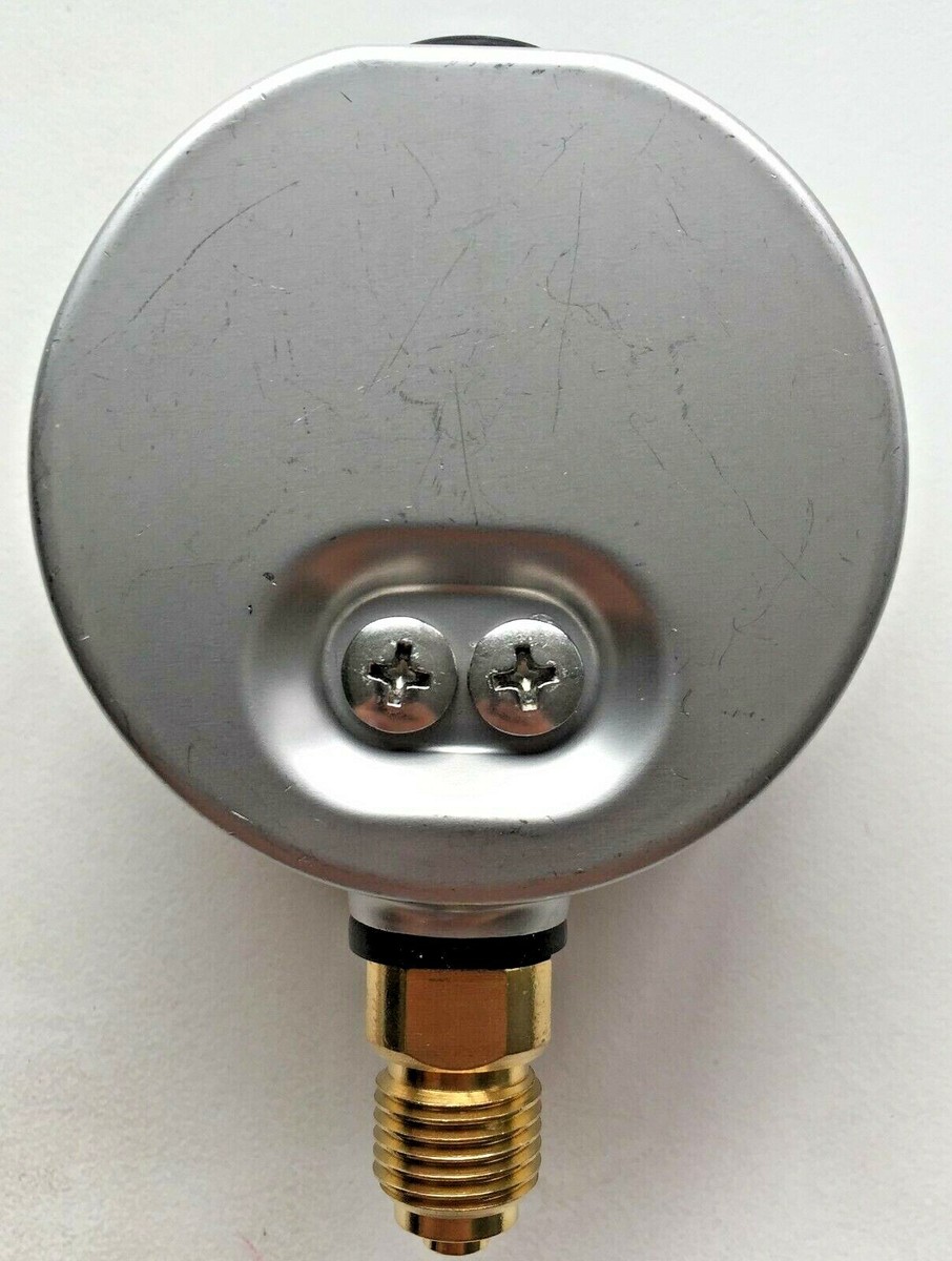 Edelstahlmanometer 63 mm, Glyzerinfüllung - 1/4 - Anschluss unten, 0 bis 4 bar Druckbereich Edelstahlmanometer 63 mm, Glyzerinfüllung - 1/4 - Anschluss unten, 0 bis 4 bar Druckbereich