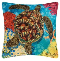 Green Sea Turtle Decorator Pillow Indoor Outdoor Use on sale Green Sea Turtle Decorator Pillow Indoor Outdoor Use on sale