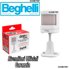 BEGHELLI DOME VOLUMETRICO SENSORE PRESENZA ANTIFURTO WIRELESS ALLARME SENZA FILI
