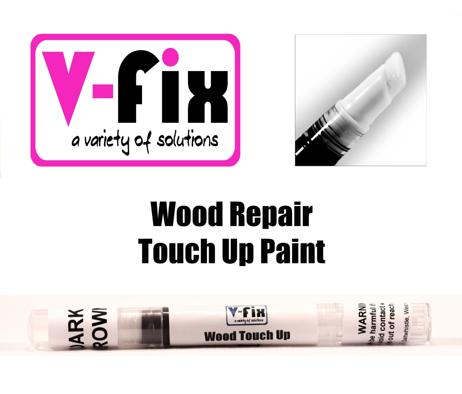 DARK BROWN Wood Touch Up Pen Furniture Recolouring Colour Repair Restore Paint eBay