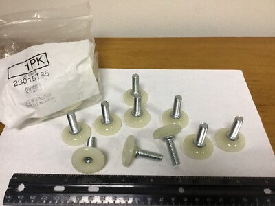 Qty (10) Leveling Mounts, 5/16-18 X 1'' Long Thread, 1 1/8'' Base, 1 7/16 Height