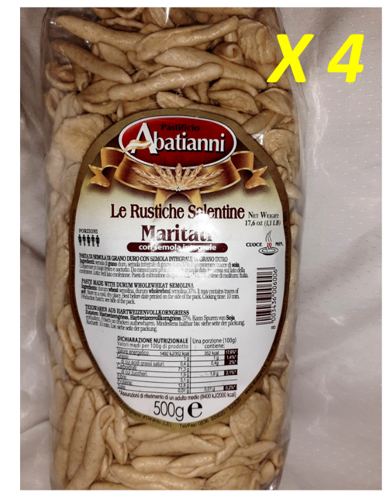 Abatianni Le Rustic 2 KG Maddox With Durum Wheat Hard Full 500g X 4