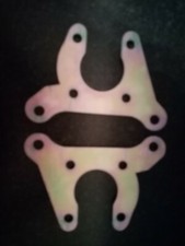 RELIANT RIALTO / ROBIN AXLE TRIKE BRAKE DISC  CONVERSION PLATE NISSAN CALIPERS