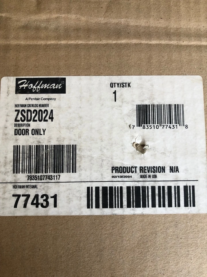 HOFFMAN ZSD2024 STEEL GRAY 20" x 24" FLUSH MOUNT DOOR FOR CSD CONCEPT ENCLOSURE - Image 2 of 2