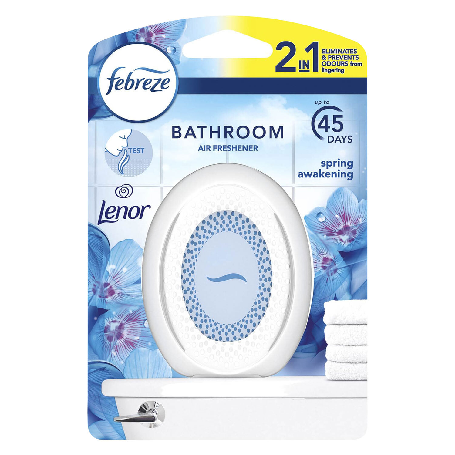 FEBREZE BATHROOM 2 IN 1 SMALL SPACES AIR FRESHENER CHOOSE SCENT