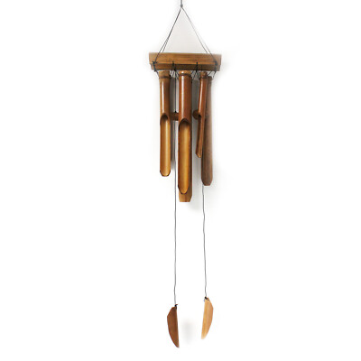 Bambus Windspiel - natürliches Finish - 6 große Röhren - BRANDNEU