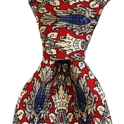 ROBERT TALBOTT Best of Class Mens Silk Classic Necktie Designer Geometric EUC