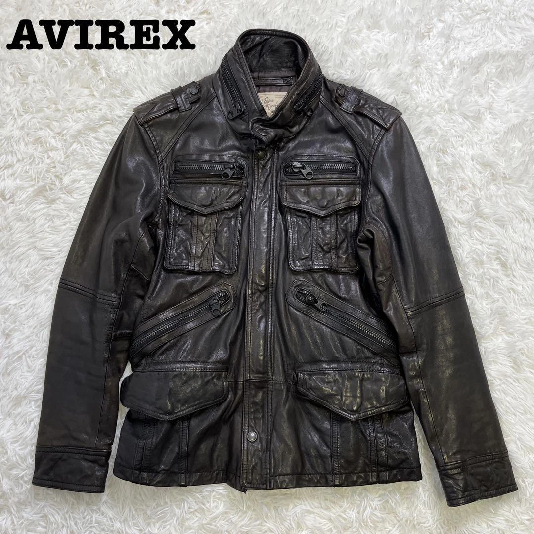 Military top leather jackets