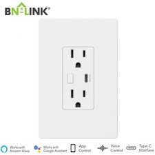 BN-LINK Electrical Outlet in-Wall Smart Wi-Fi...