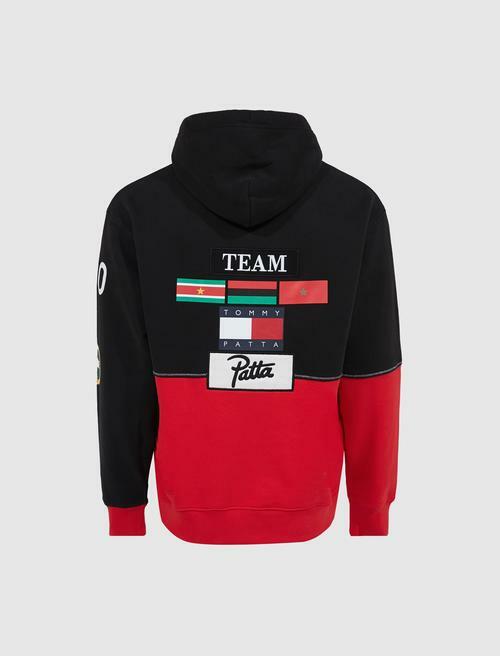 SWEAT À CAPUCHE TOMMY HILFIGER X PATTA - noir/rouge taille XL flambant  neuf, avec étiquettes streetwear | eBay