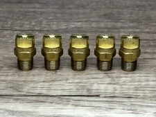 x5 Spraying Systems H1/8VV-9506 VeeJet Spray Tip Brass 9506 Nozzle V-Jet 1/8"