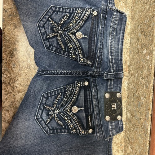 Miss Me Boot Cut Jeans Womens Size 27 Embellished Bling JP5530B NWT