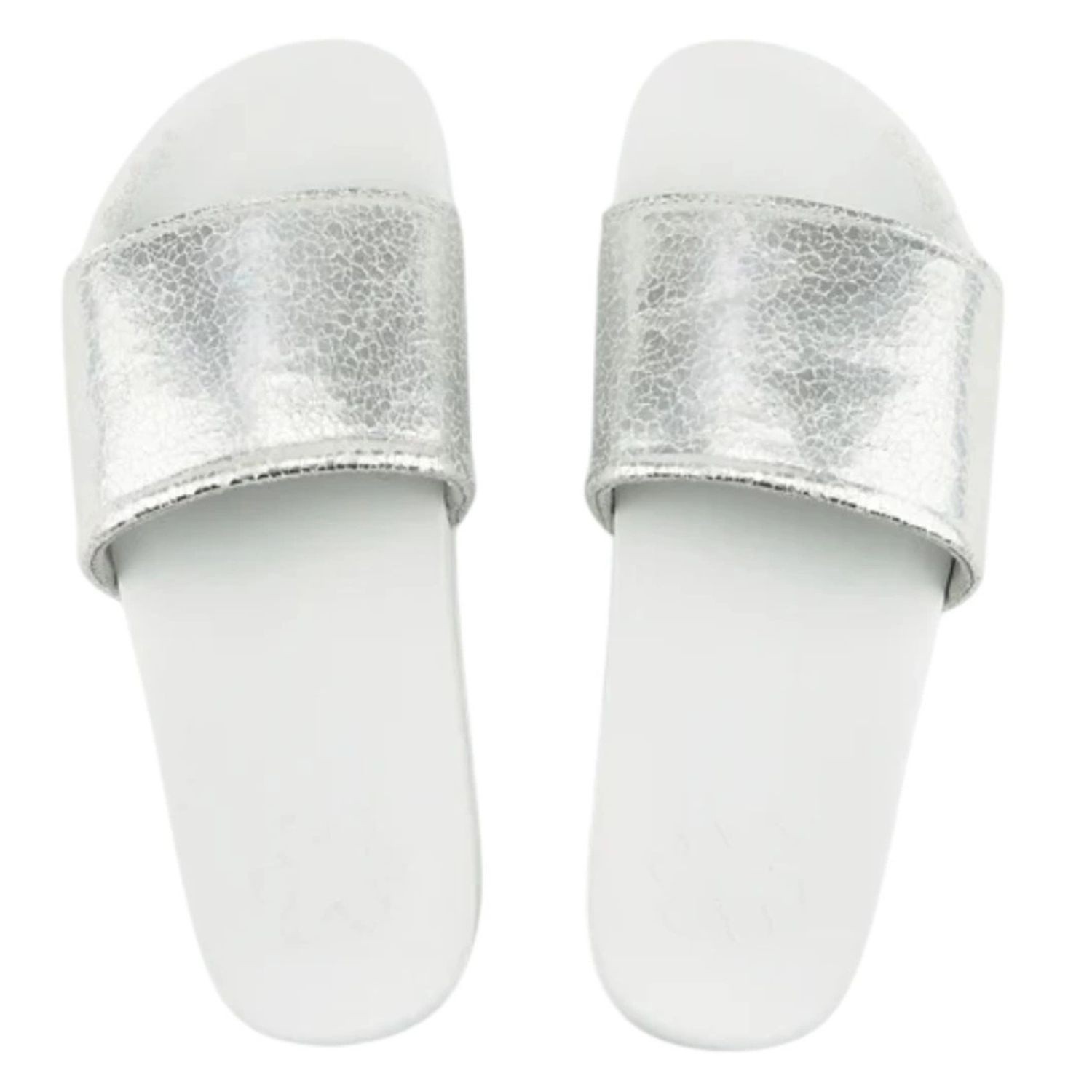 Плавательный бассейн Damen Flip Flop с металлическими трещинами metallisch leicht 42