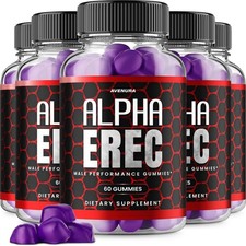(5 Pack) Alpha Erec Gummies for Men – Alpha Erec Gummy Advanced Formula Energy