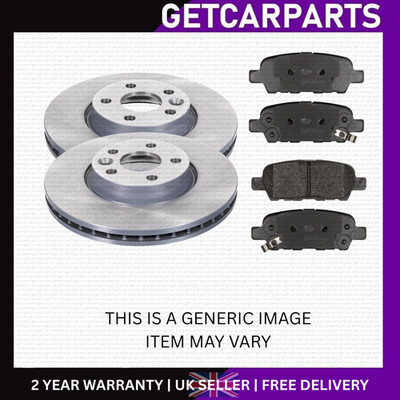 Front Vented Brake Discs/Pads Fits Seat Ibiza 2010-2016 1.2/1.4/1.6
