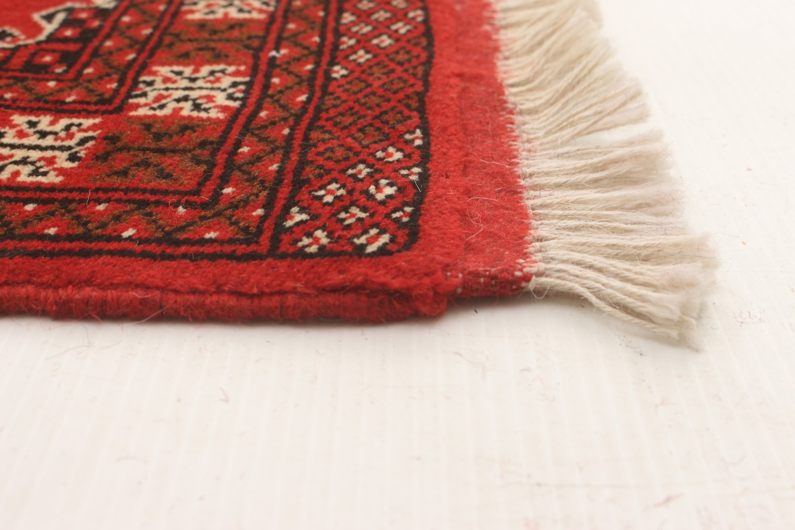 Vintage Dark Copper Traditional 2'0" x 6'2" Hand-Knotted Oriental Wool Area Rug