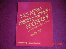 BROCHURE  PUBLICITAIRE   NEW  HOLLAND    RATEAU  FANEUR    MODELE 245