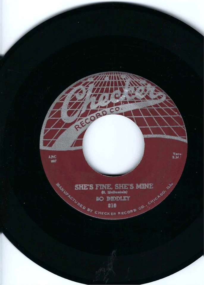 ROCK AND ROLL- BO DIDDLEY- "DIDDLEY DADDY"/"SHE'S FINE SHE'S MIND"- CHECKER- NM Foto 2 de 2