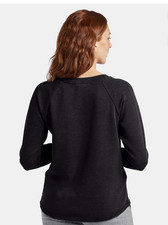 Women's Black Pullover Sweatshirt Long Sleeve Crew Neck Size XL
