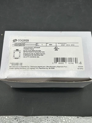 Cooper Lighting SP20-RD4 Occupancy Sensor Switch Power Pack 12993179 NEW