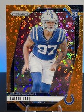 2024 Panini Prizm Laiatu Latu Orange Disco RC #366