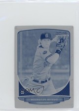 2013 Bowman Chrome Minis Printing Plate Cyan 1/1 Dustin Peterson #286 09wc