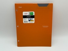 Pack of 5, Five Star, 2 Pocket Folder, Orange