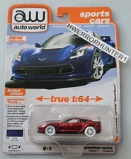 Auto World Ultra Red Chase 2018 Chevy Corvette Grand Sport Release 3 Ver B