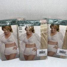 Granny Underscore Womens XL Sz 8 VTG NOS JC Penny 100 Nylon Briefs Elastic
