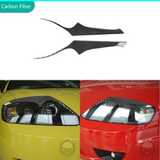 Carbon Fiber Headlight Eyelid Eyebrow Cover Decal For Hyundai Tiburon Gk 03-06