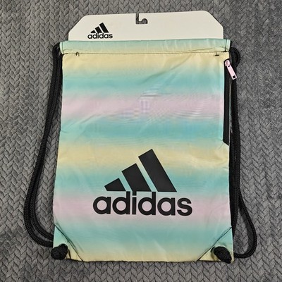 Adidas Ready Sackpack Backpack Gradient Flash Aqua/Black One Size Drawstring