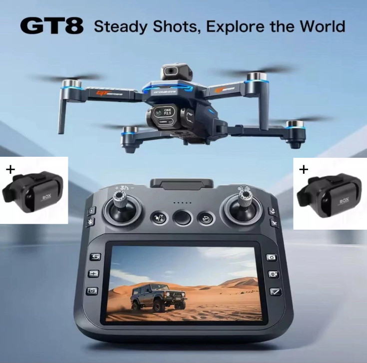 Professional 8K HD Dual Camera Drone With FPV WIFI Obstacle Avoidance With VR