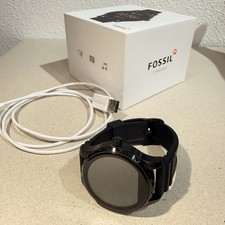 Fossil Q Marshal 45mm schwarz Silikon Armband...