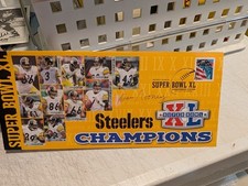 Pittsburgh Steelers autographed signed SB XL envelope Dan Rooney