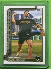 2025 Topps Series 1 2025 Topps #FP-6 Carl Radke First Pitch Pittsburgh Pirates